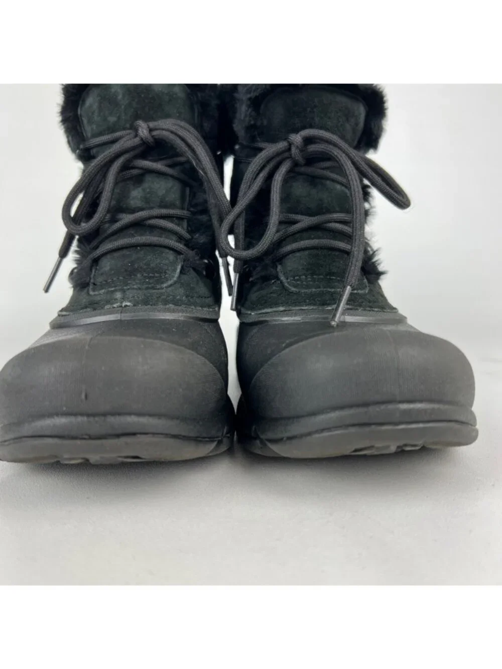 Sorel Womens Snow Angel Winter Ankle Boots Black Waterproof Suede size 7.5